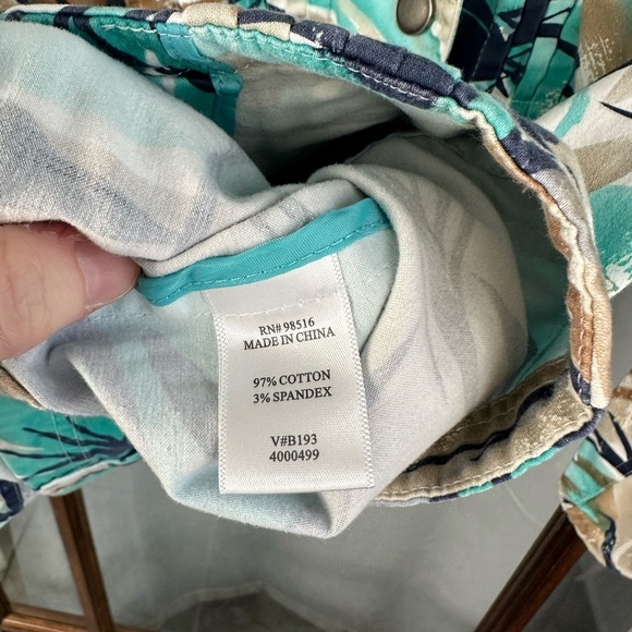 COLDWATER CREEK Jacket Womens Plus size W20 Blue Print Pockets Snaps Front - Picture 5 of 9